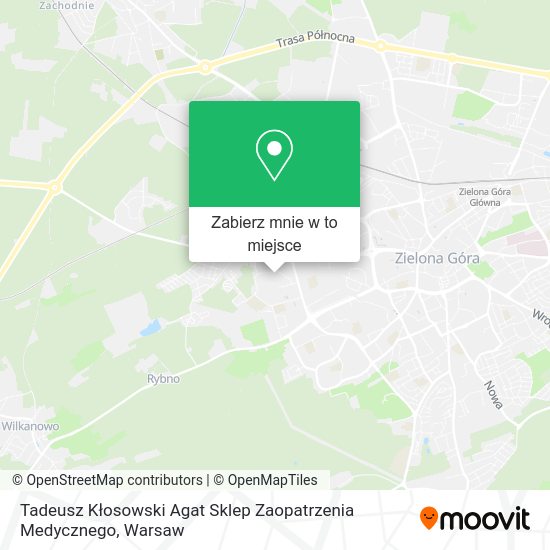 Mapa Tadeusz Kłosowski Agat Sklep Zaopatrzenia Medycznego