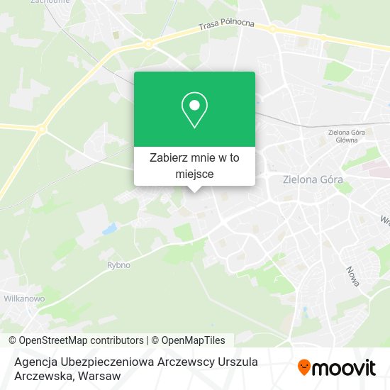 Mapa Agencja Ubezpieczeniowa Arczewscy Urszula Arczewska