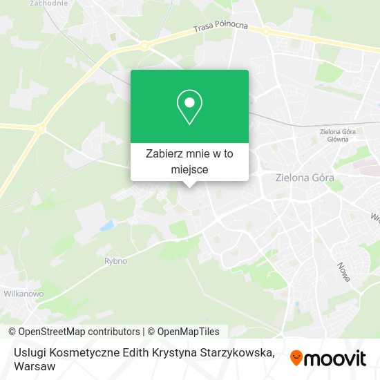 Mapa Uslugi Kosmetyczne Edith Krystyna Starzykowska