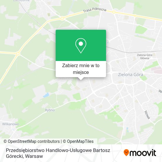 Mapa Przedsiębiorstwo Handlowo-Usługowe Bartosz Górecki