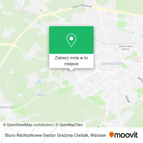 Mapa Biuro Rachunkowe Gestor Grażyna Cieślak