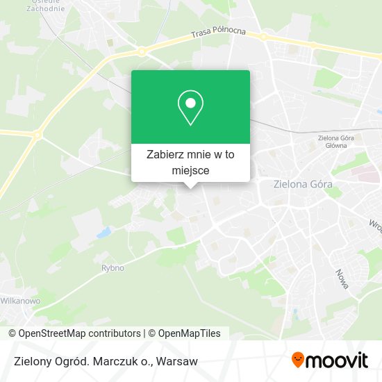 Mapa Zielony Ogród. Marczuk o.