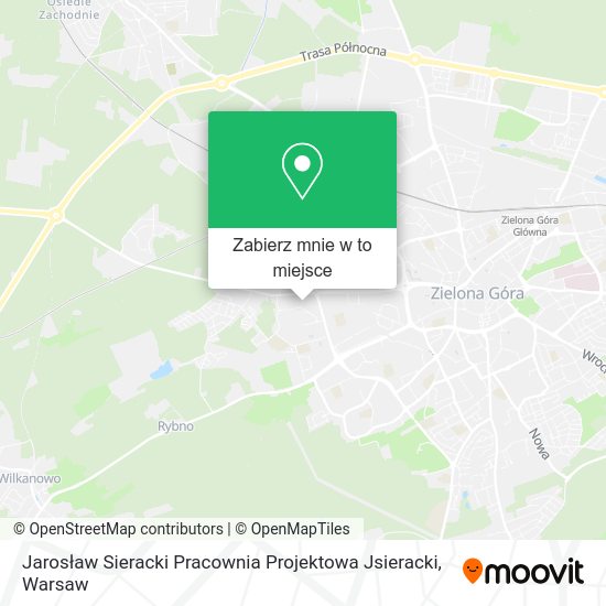 Mapa Jarosław Sieracki Pracownia Projektowa Jsieracki