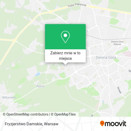 Mapa Fryzjerstwo Damskie