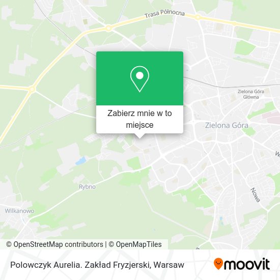 Mapa Polowczyk Aurelia. Zakład Fryzjerski