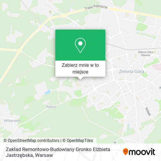 Mapa Zakład Remontowo-Budowlany Gronko Elżbieta Jastrzębska