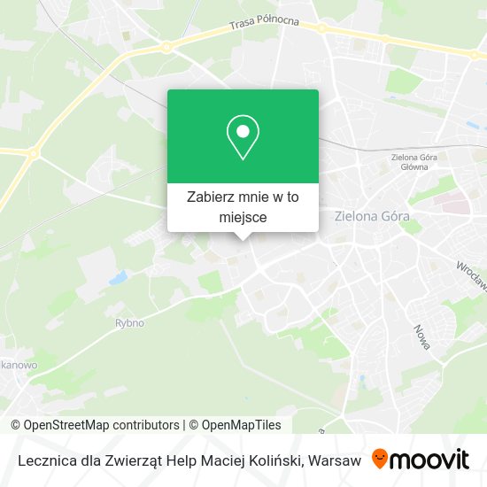 Mapa Lecznica dla Zwierząt Help Maciej Koliński