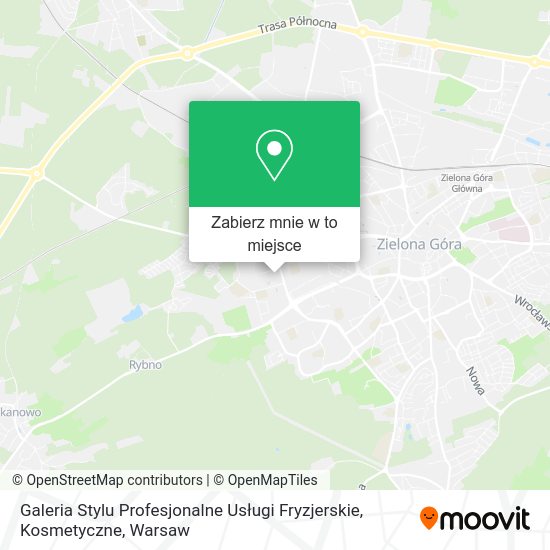 Mapa Galeria Stylu Profesjonalne Usługi Fryzjerskie, Kosmetyczne