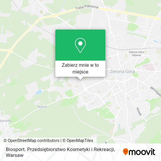 Mapa Biosport. Przedsiębiorstwo Kosmetyki i Rekreacji