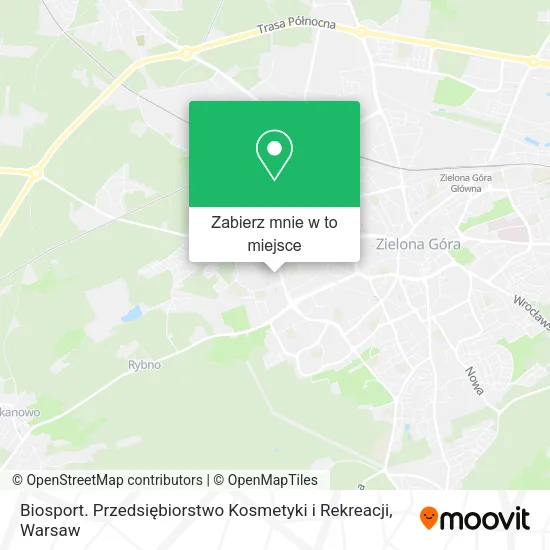 Mapa Biosport. Przedsiębiorstwo Kosmetyki i Rekreacji
