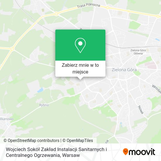 Mapa Wojciech Sokół Zakład Instalacji Sanitarnych i Centralnego Ogrzewania