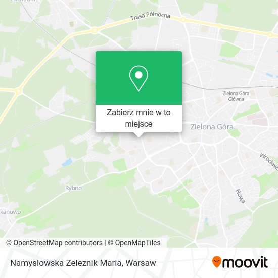 Mapa Namyslowska Zeleznik Maria