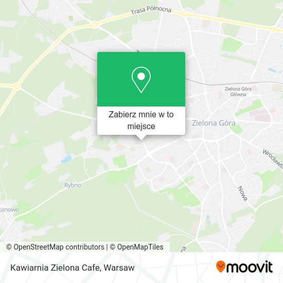 Mapa Kawiarnia Zielona Cafe