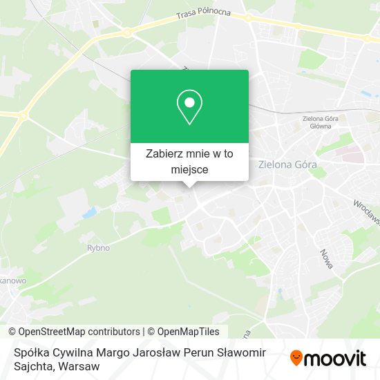 Mapa Spółka Cywilna Margo Jarosław Perun Sławomir Sajchta