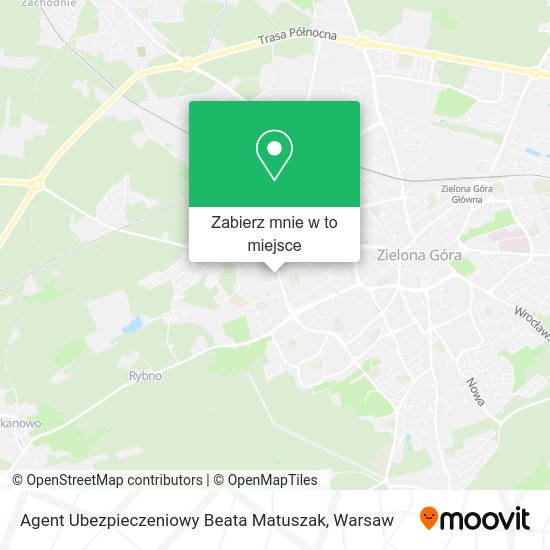 Mapa Agent Ubezpieczeniowy Beata Matuszak