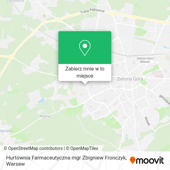 Mapa Hurtownia Farmaceutyczna mgr Zbigniew Fronczyk