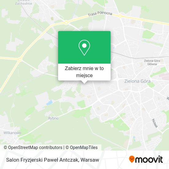 Mapa Salon Fryzjerski Paweł Antczak