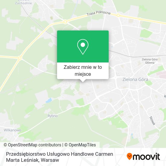 Mapa Przedsiębiorstwo Usługowo Handlowe Carmen Marta Leśniak