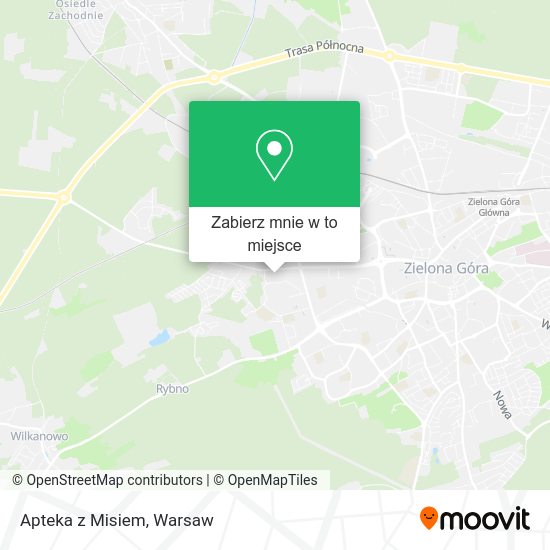 Mapa Apteka z Misiem