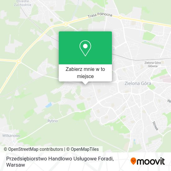 Mapa Przedsiębiorstwo Handlowo Usługowe Foradi