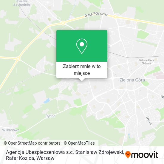 Mapa Agencja Ubezpieczeniowa s.c. Stanisław Zdrojewski, Rafał Kozica