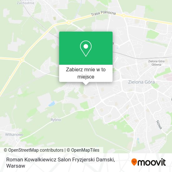 Mapa Roman Kowalkiewicz Salon Fryzjerski Damski