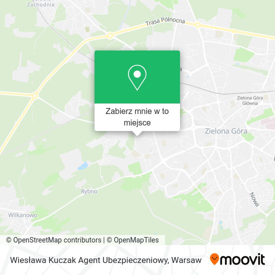 Mapa Wiesława Kuczak Agent Ubezpieczeniowy