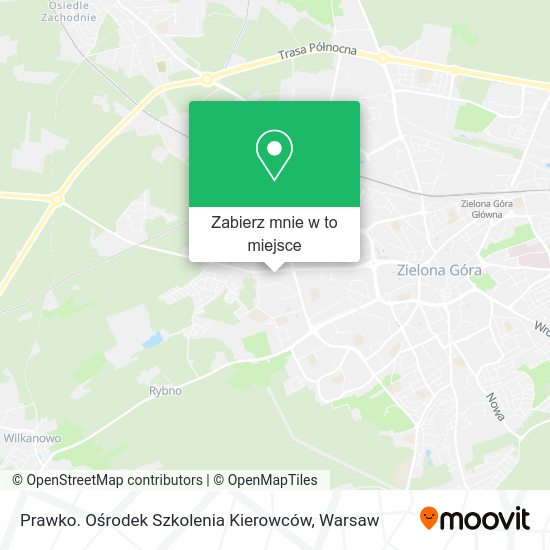 Mapa Prawko. Ośrodek Szkolenia Kierowców