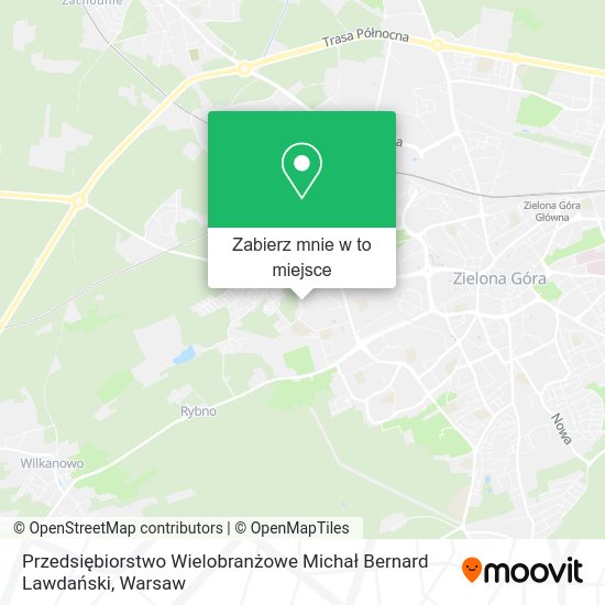 Mapa Przedsiębiorstwo Wielobranżowe Michał Bernard Lawdański