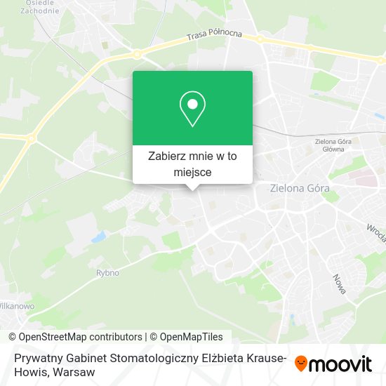 Mapa Prywatny Gabinet Stomatologiczny Elżbieta Krause-Howis