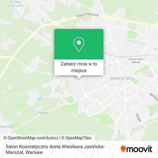 Mapa Salon Kosmetyczny Anna Wiesława Jasińska-Marszał