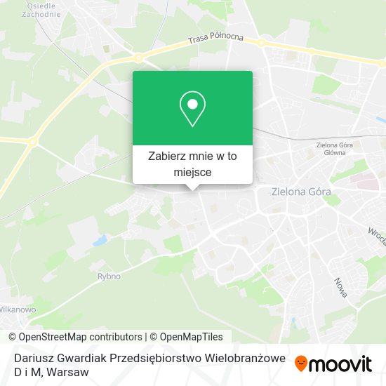 Mapa Dariusz Gwardiak Przedsiębiorstwo Wielobranżowe D i M