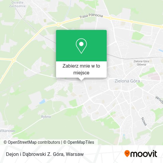 Mapa Dejon i Dąbrowski Z. Góra