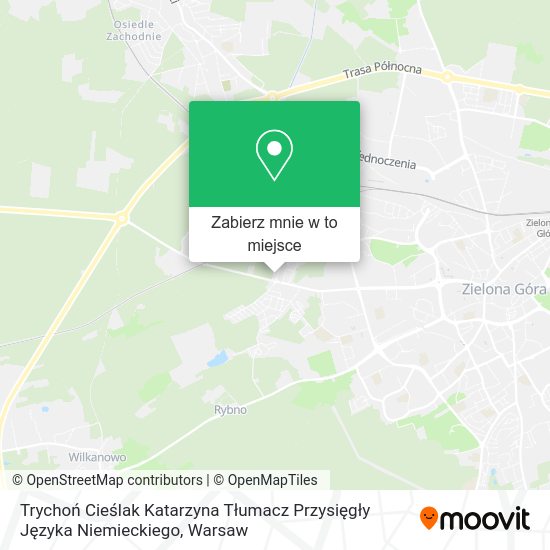 Mapa Trychoń Cieślak Katarzyna Tłumacz Przysięgły Języka Niemieckiego