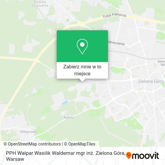 Mapa PPH Walpar Wasilik Waldemar mgr inż. Zielona Góra