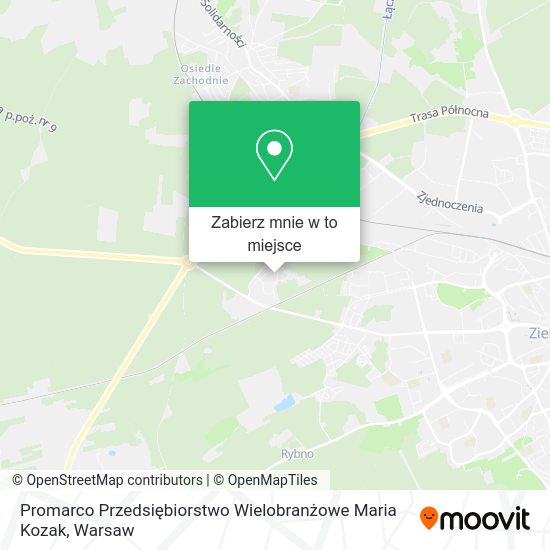 Mapa Promarco Przedsiębiorstwo Wielobranżowe Maria Kozak