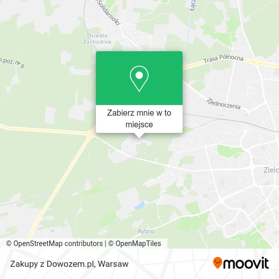 Mapa Zakupy z Dowozem.pl