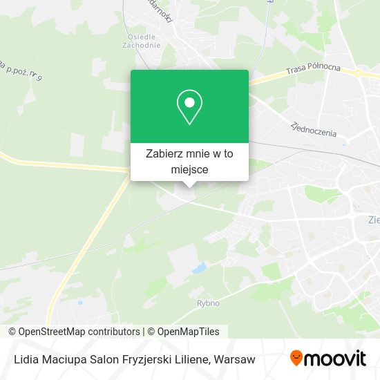 Mapa Lidia Maciupa Salon Fryzjerski Liliene