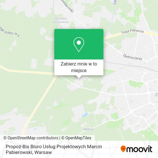 Mapa Propoż-Bis Biuro Usług Projektowych Marcin Pabierowski