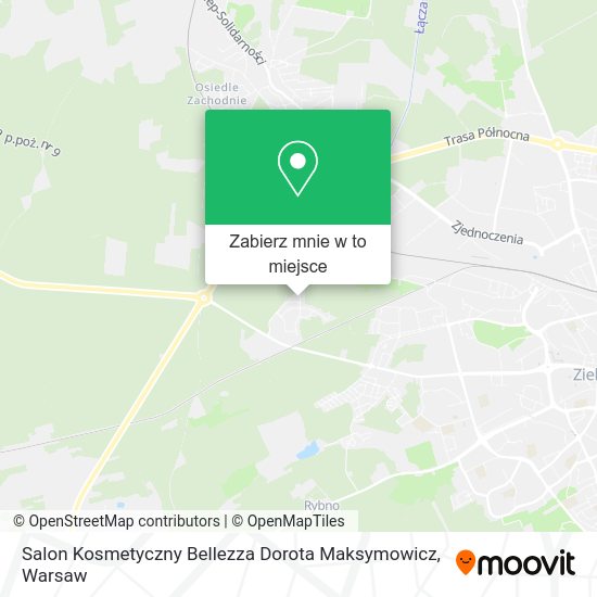 Mapa Salon Kosmetyczny Bellezza Dorota Maksymowicz