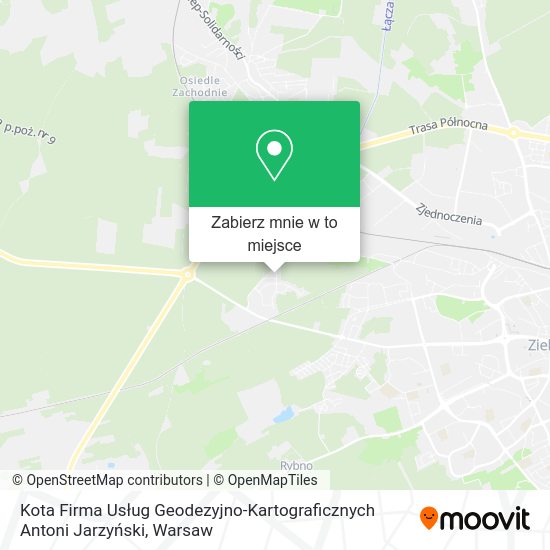 Mapa Kota Firma Usług Geodezyjno-Kartograficznych Antoni Jarzyński