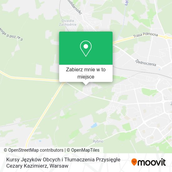 Mapa Kursy Języków Obcych i Tłumaczenia Przysięgłe Cezary Kazimierz