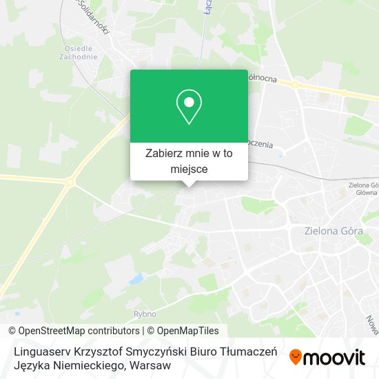 Mapa Linguaserv Krzysztof Smyczyński Biuro Tłumaczeń Języka Niemieckiego
