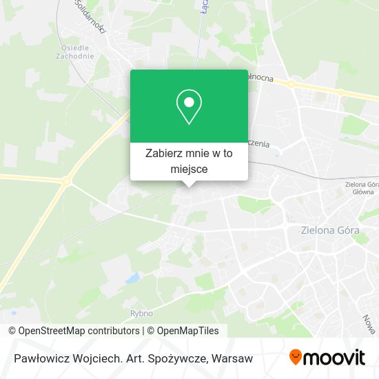 Mapa Pawłowicz Wojciech. Art. Spożywcze