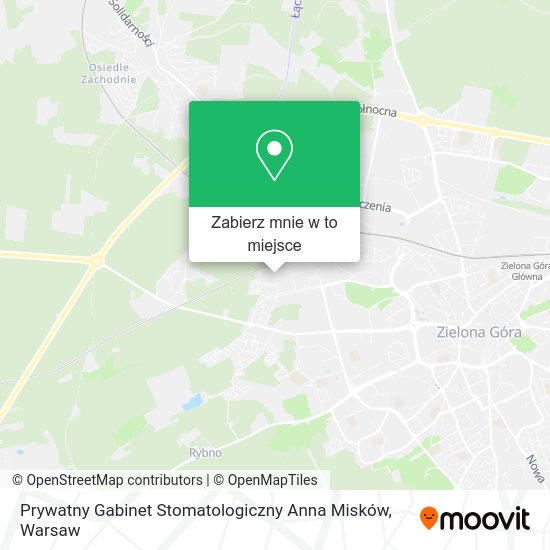 Mapa Prywatny Gabinet Stomatologiczny Anna Misków