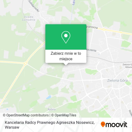 Mapa Kancelaria Radcy Prawnego Agnieszka Nosewicz