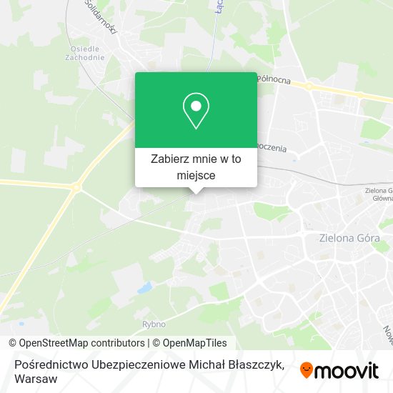 Mapa Pośrednictwo Ubezpieczeniowe Michał Błaszczyk