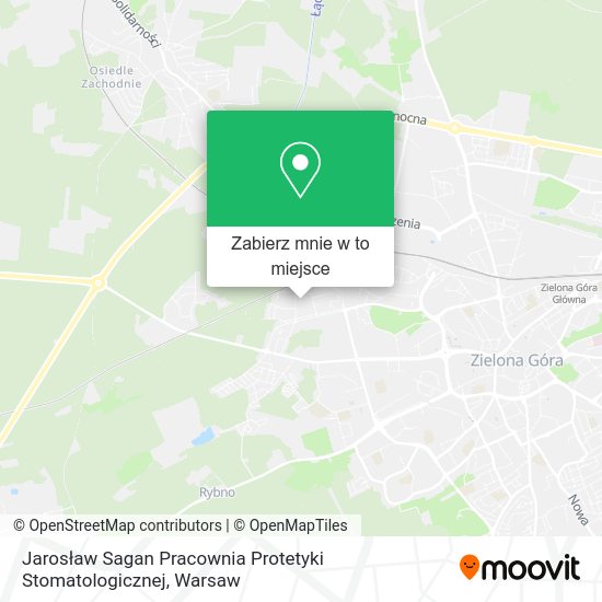 Mapa Jarosław Sagan Pracownia Protetyki Stomatologicznej