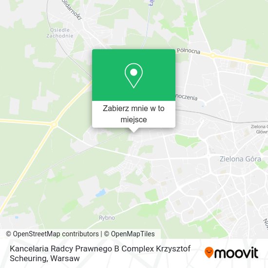 Mapa Kancelaria Radcy Prawnego B Complex Krzysztof Scheuring