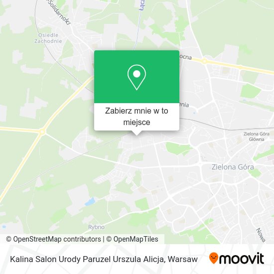 Mapa Kalina Salon Urody Paruzel Urszula Alicja